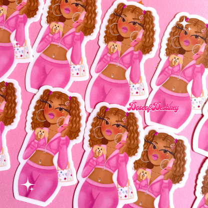 2000's Girl Sticker