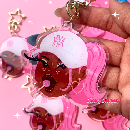 New York Girl Keychain