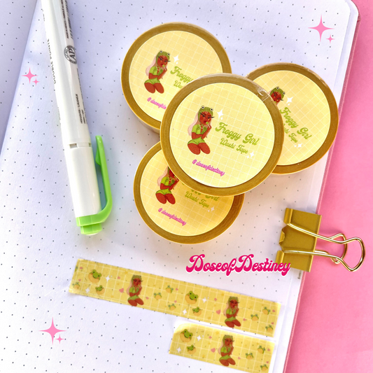 Froggy Girl Washi Tape