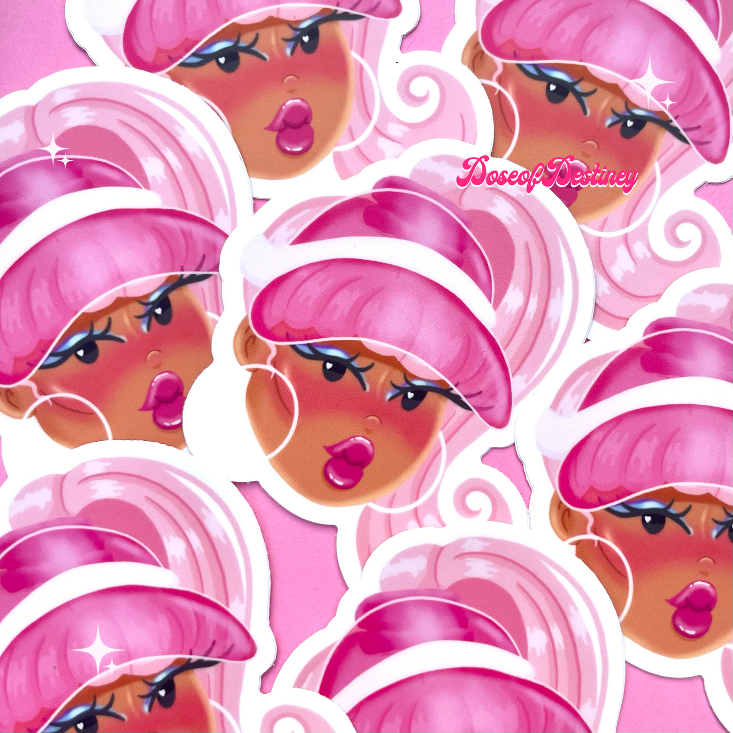 Pink Visor Sticker